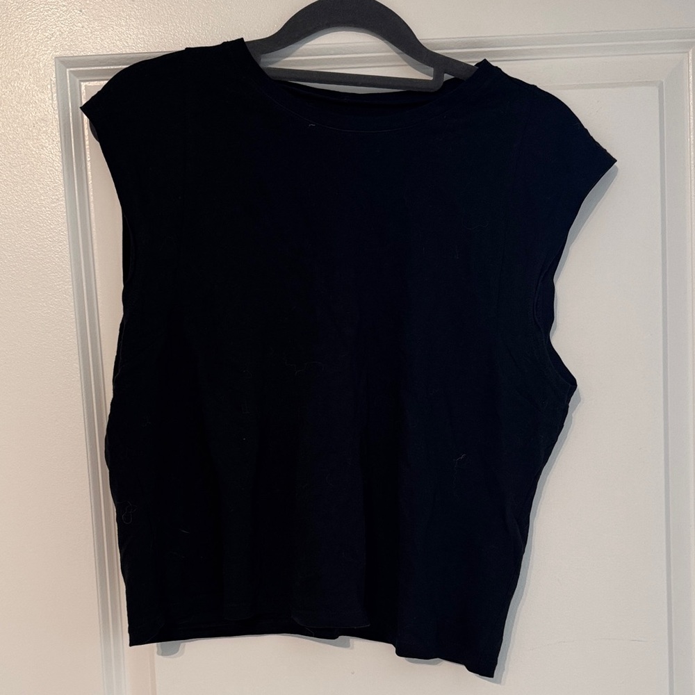 Frame Denim Classic Black Muscle Tee